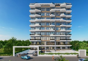 New residential complex project in Mahmutlar area, прев. 0