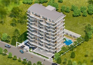 New residential complex project in Mahmutlar area, прев. 4