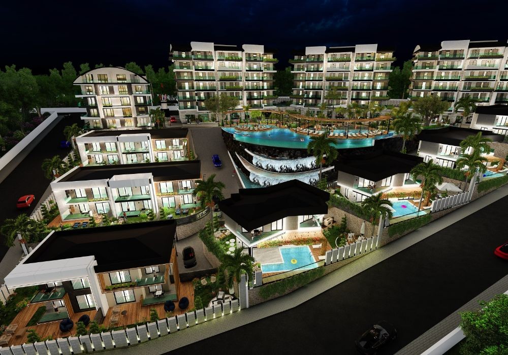 Luxurious project of four residential blocks and a complex of villas, рис. 3