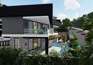 Luxurious project of four residential blocks and a complex of villas, прев. 32