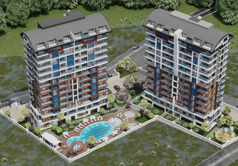 Large project of a residential complex with a private area, рис. 9
