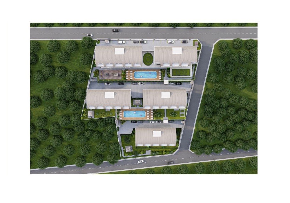 The project of a residential complex with a large private area, рис. 33
