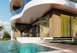 New project of villas in modern style, прев. 1