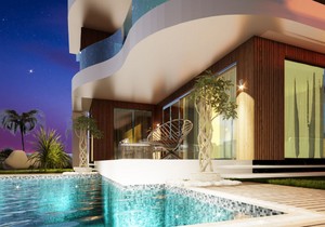 New project of villas in modern style, прев. 27