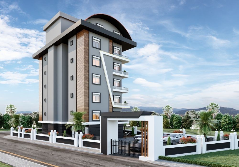 Проект нового жилого комплекса с видом на горы в районе Авсаллар, рис. 3