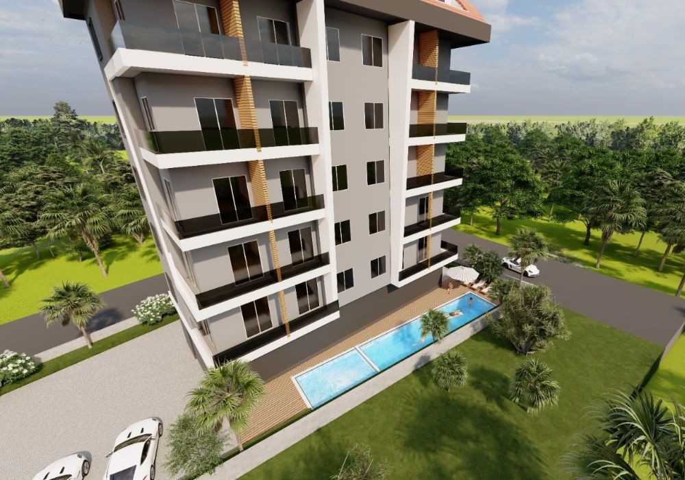 Проект нового жилого комплекса с видом на горы в районе Авсаллар, рис. 8