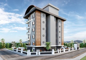 Проект нового жилого комплекса с видом на горы в районе Авсаллар, прев. 2