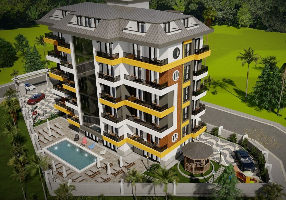 Видовые квартиры в проекте жилого комплекса в районе Оба, рис. 0