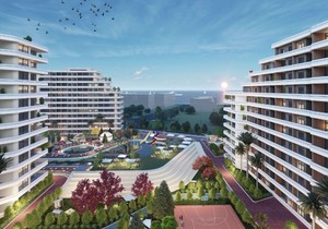 Огромный проект ЖК с видовыми квартирами вблизи от моря в Мерсине, прев. 2