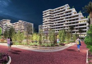 Огромный проект ЖК с видовыми квартирами вблизи от моря в Мерсине, прев. 4